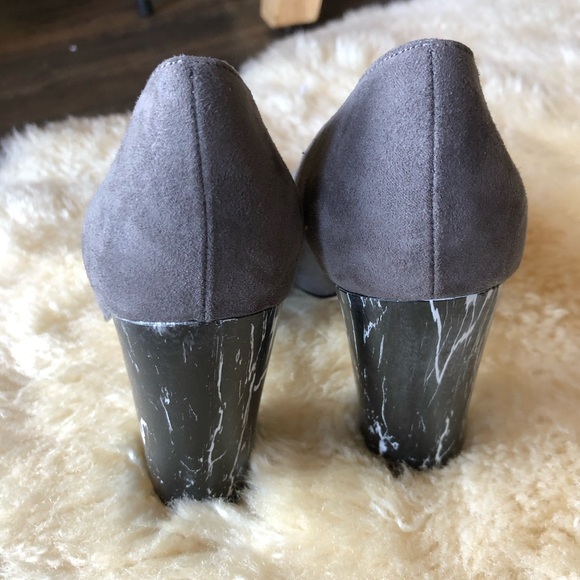 New Look Charcoal Suede Heels - Picture 3 of 3